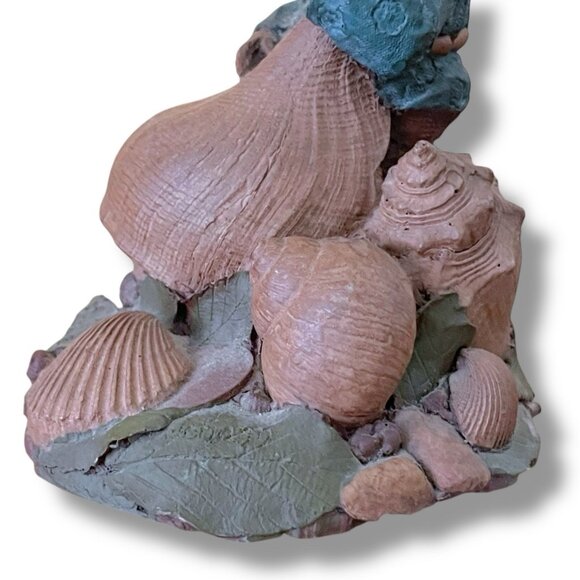 Vintage Tom Clark Gnome Johann # 42 1984 Cairn Studio Seashell Beach Musician - Picture 7 of 11
